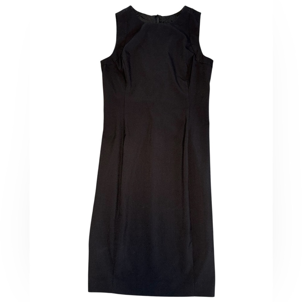 Zara Basic Black Sleeveless Sheath Dress Large | Classic Little Black Dress